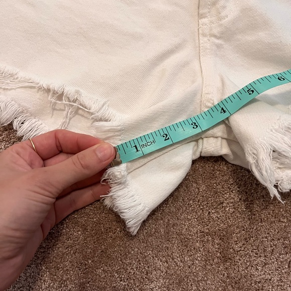 High Rise Distressed Shorts - Picture 5 of 6